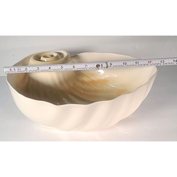 Vintage Melamine Seashell Serving bowl Beachy Coastal 80's - Picture 10 of 10
